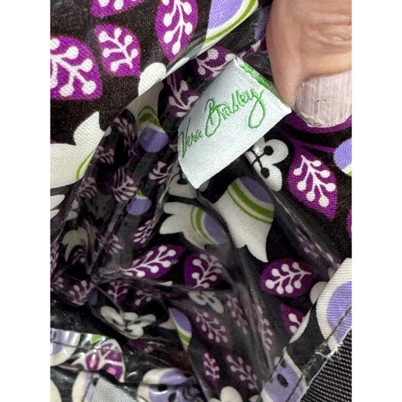 Vera Bradley Shower Caddy Plum Petals Mesh Bottom Vinyl Travel College Bath - Picture 6 of 14